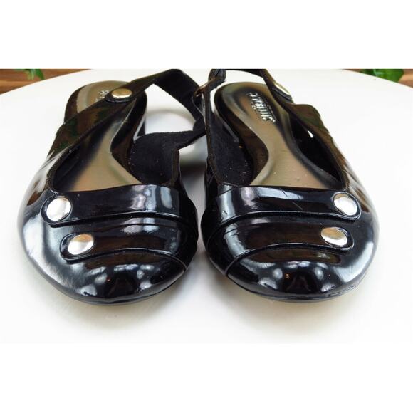 Seychelles Sz 6.5 M Black Slingback Synthetic Women‎ Sandals - Picture 2 of 8